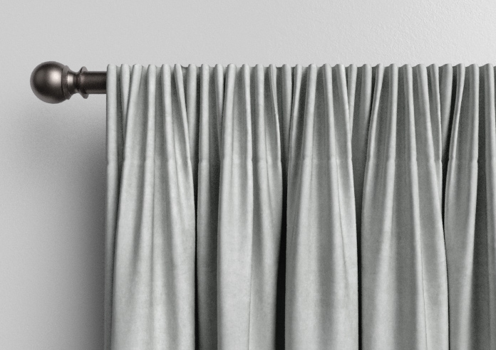 Chenille (Blackout) Pencil Pleat, Stone - Ready Made Curtains - Image 10